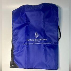 Four Seasons Resort Walt Disney World Blue Drawstring bag